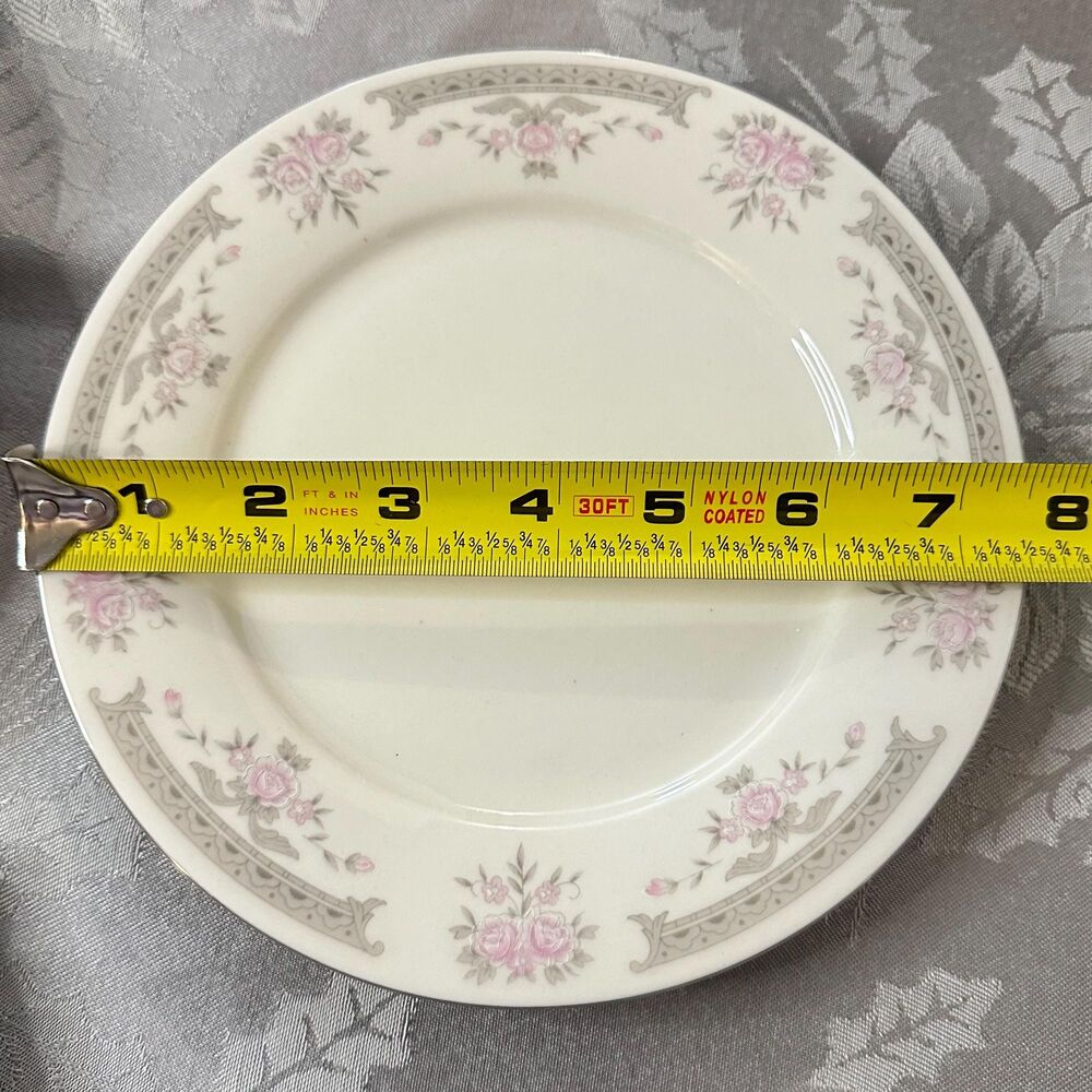 Dynasty Fine China Colleen 12 Piece Dinnerware Set 4 Dinner Bread Plates Bowls - Picture 9 of 16